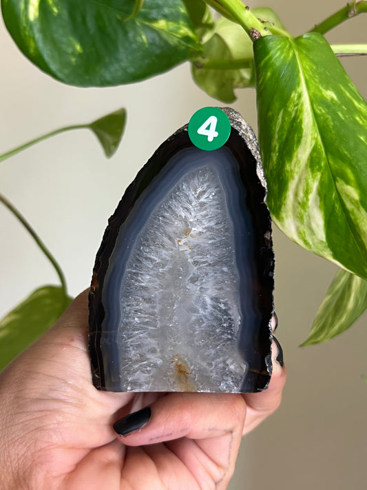 Blue + Black Agate Freeform - 4