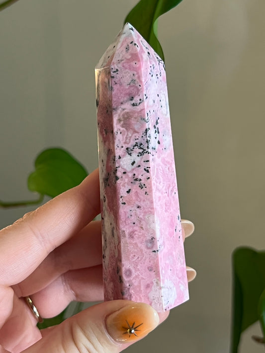 Peruvian Rhodonite Tower