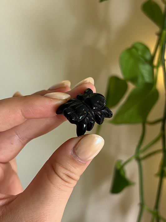 Black Obsidian Small Spider