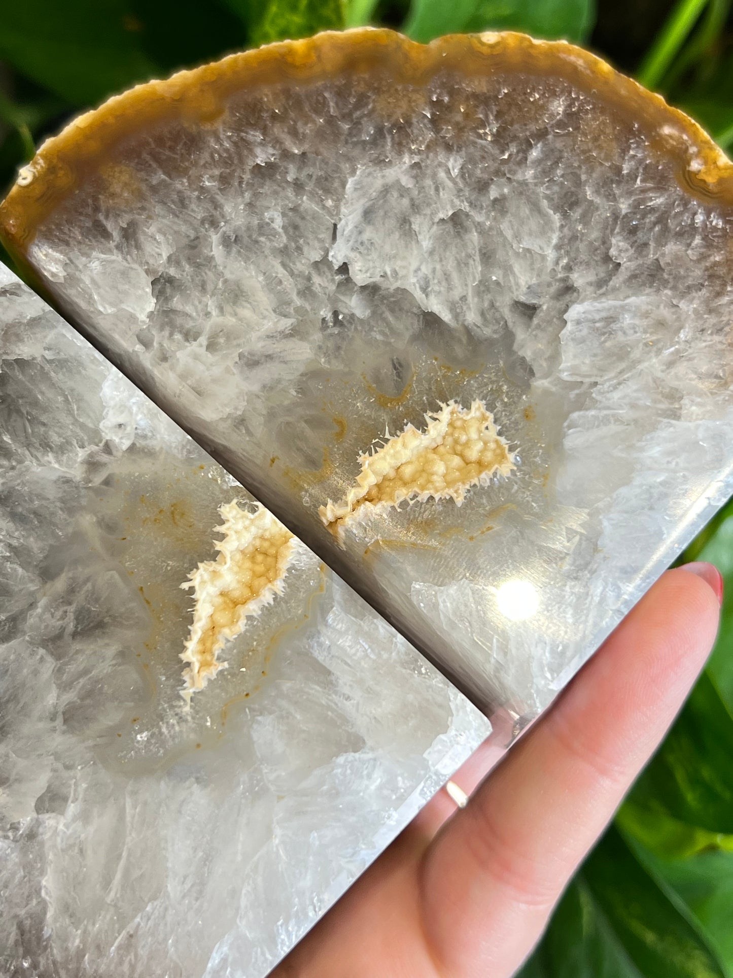 Agate Druzy Bookends - X