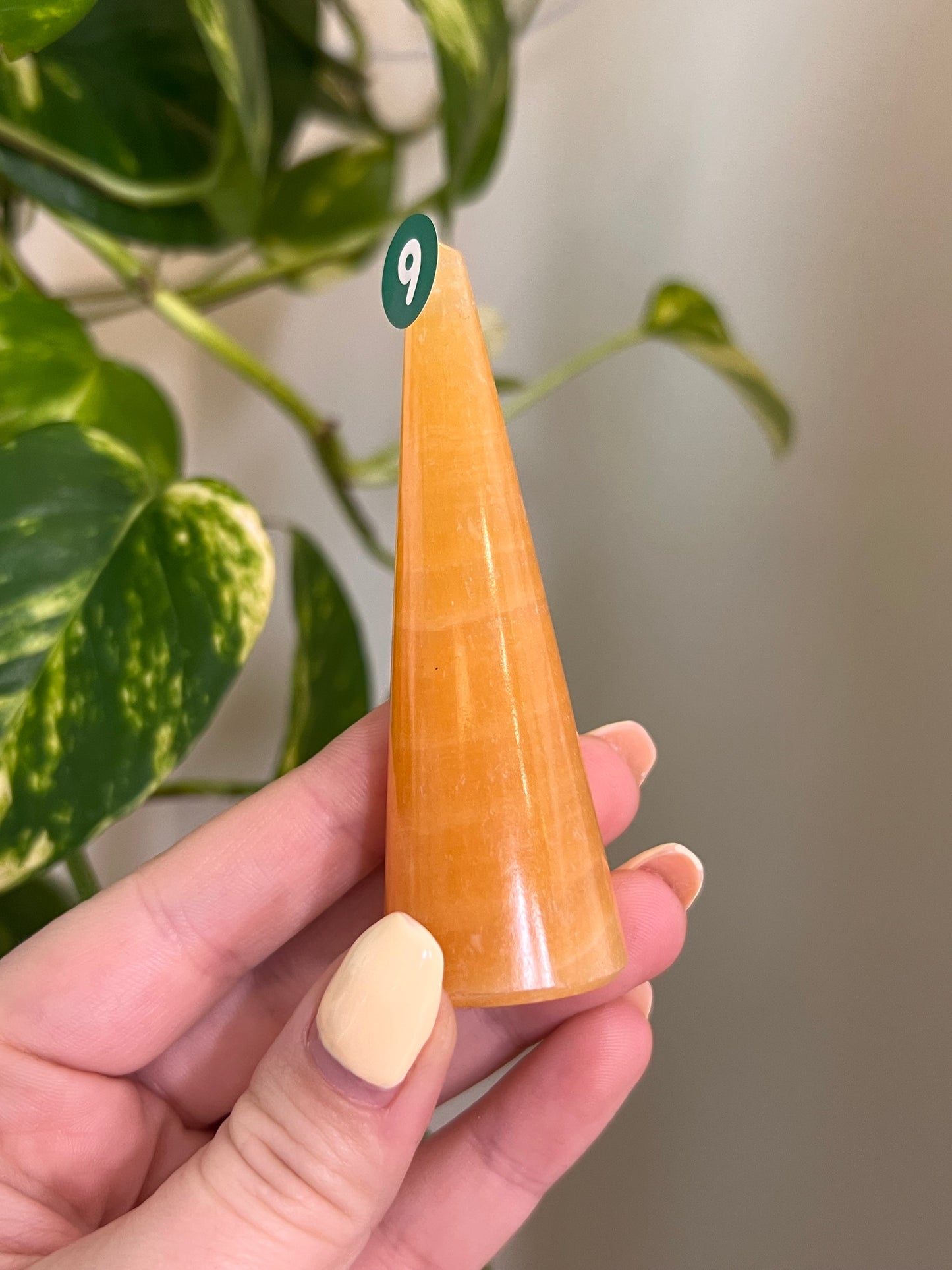 Orange Calcite Ring Holder - 9
