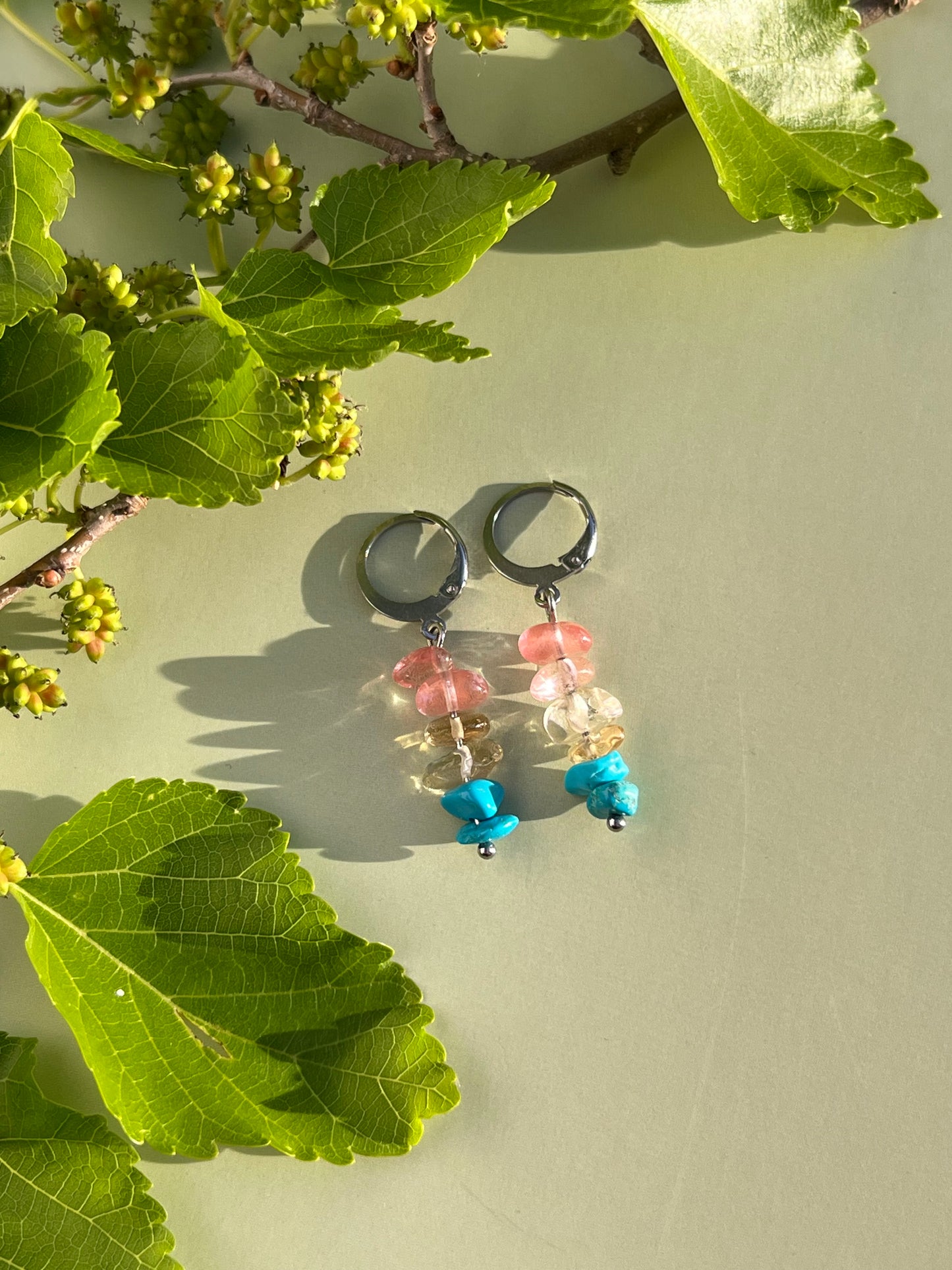 Pansexual Pride Flag Huggie Earrings