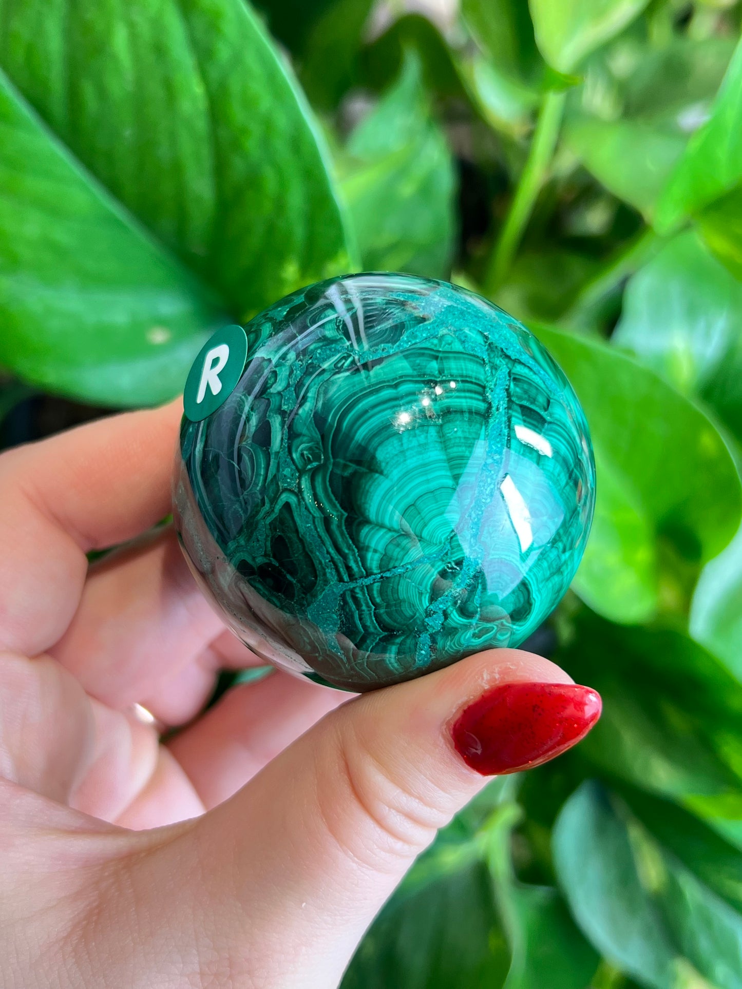 Malachite x Chrysocolla Sphere - R