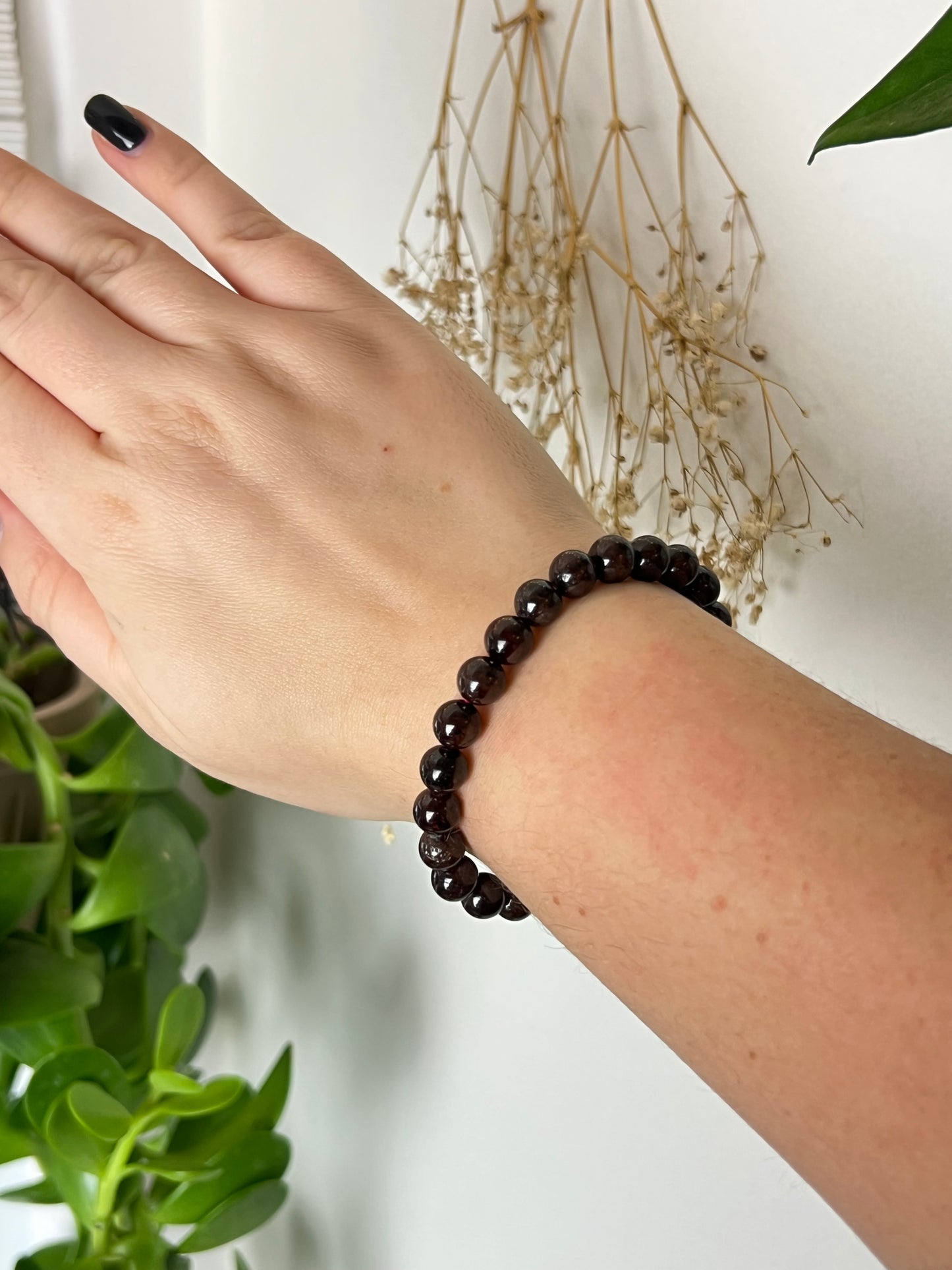 Garnet 8mm Bracelet