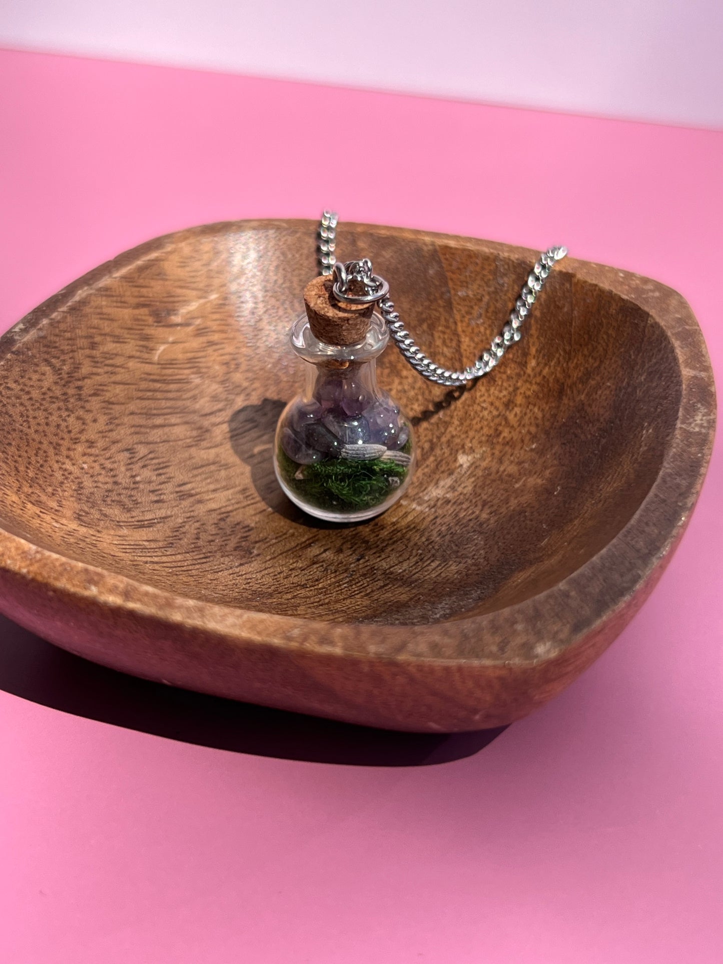 Stress Relief & Calming 🪻 Spell Jar Necklace