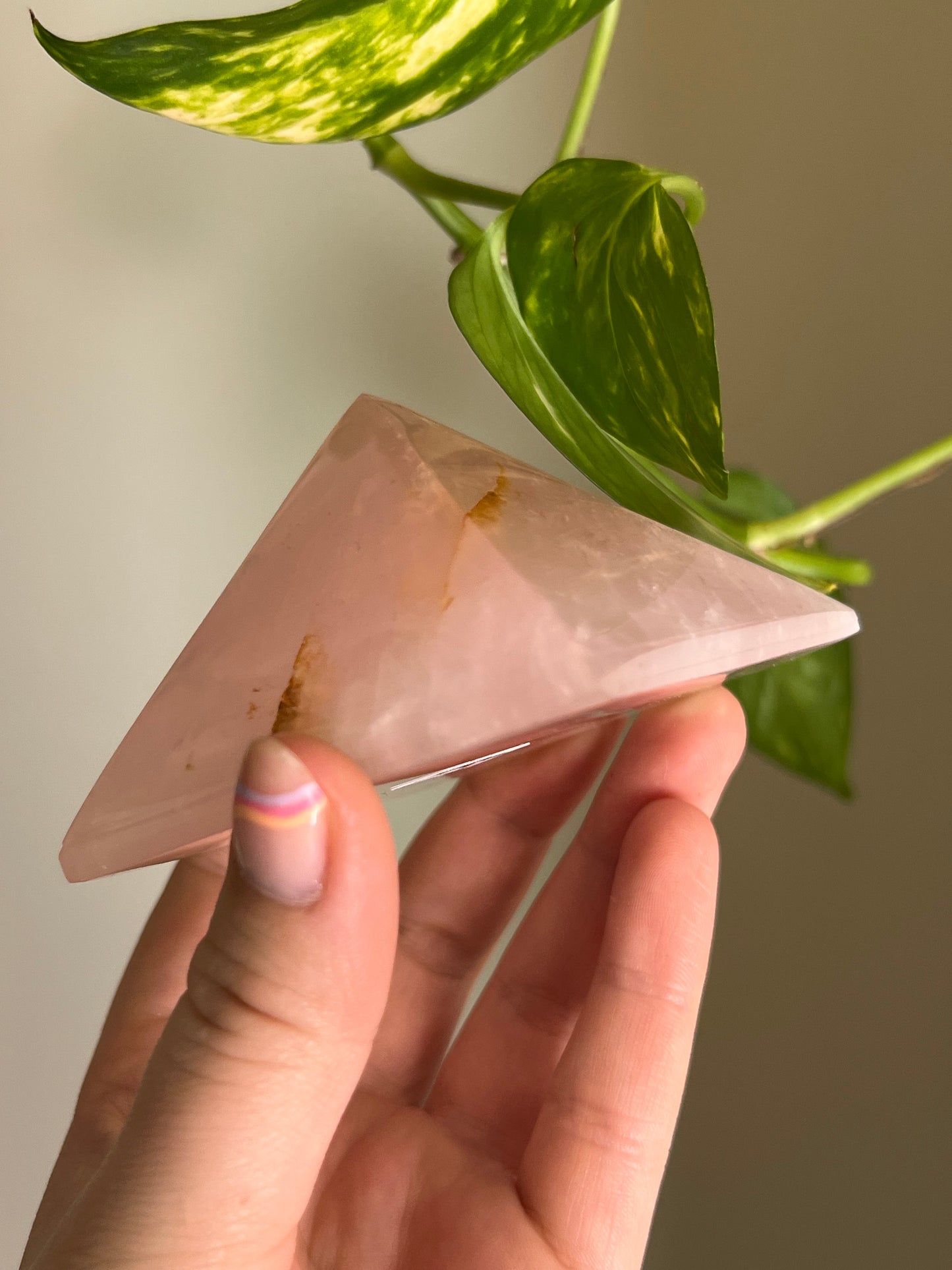 Rose Quartz Pyramid