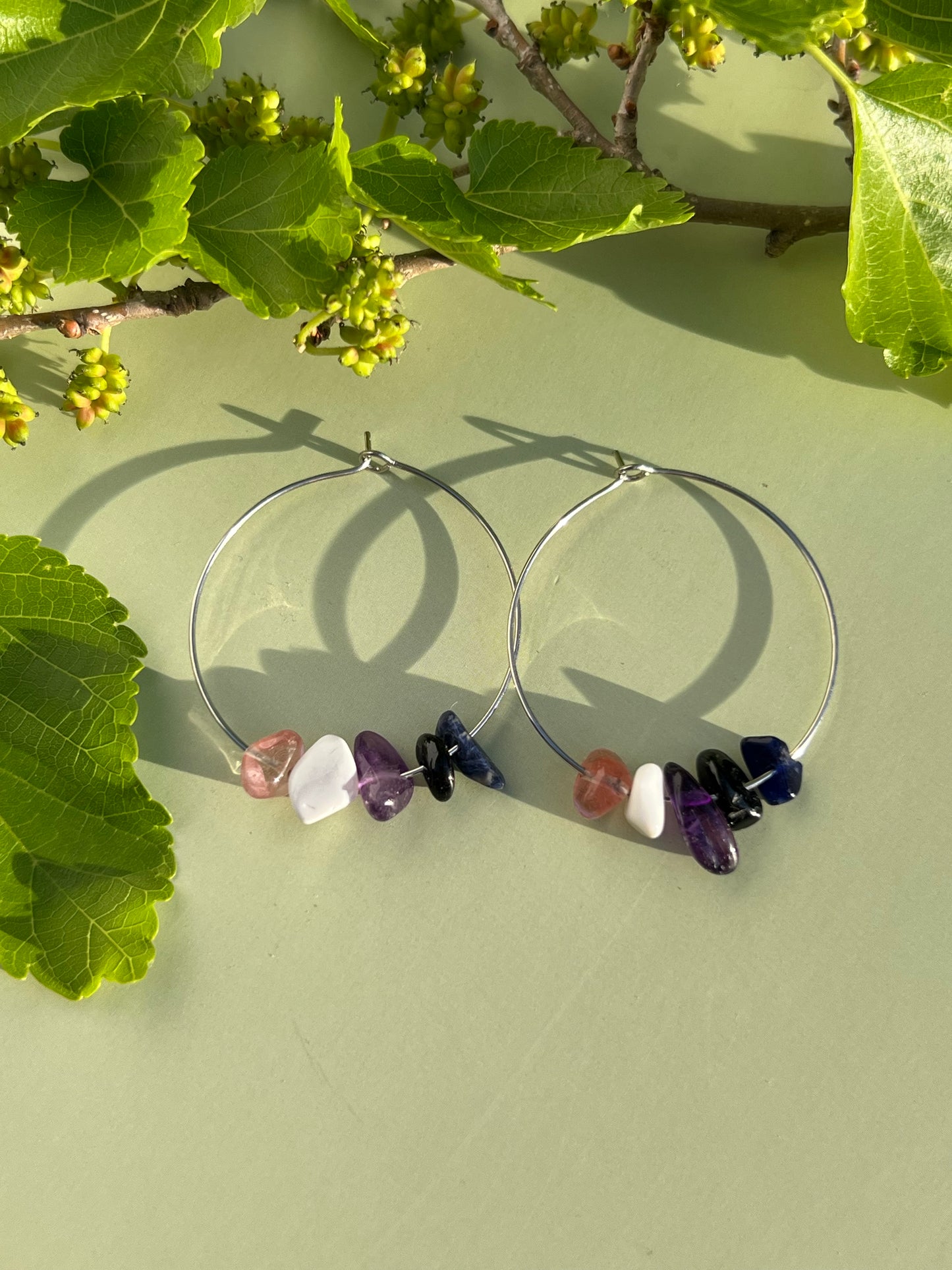 Genderfluid Pride Flag Hoop Earrings