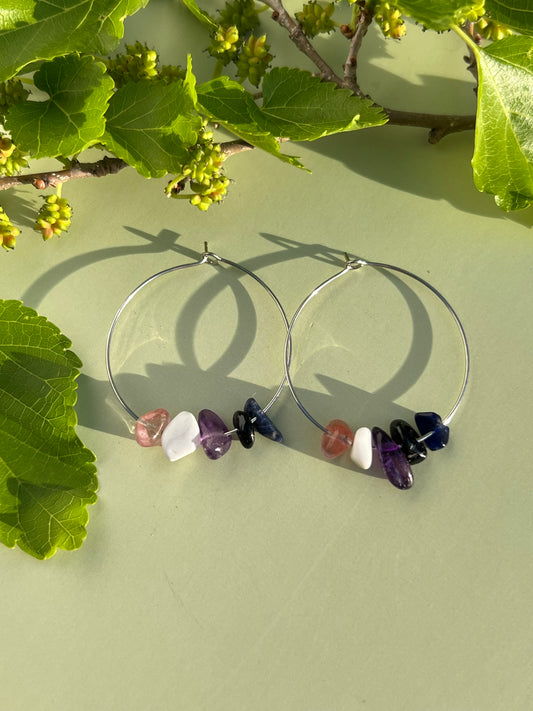 Genderfluid Pride Flag Hoop Earrings