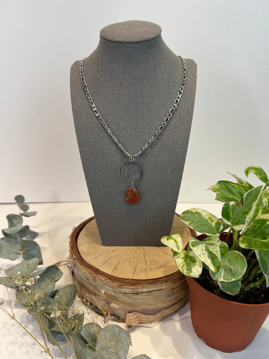 Red Fire Agate Necklace