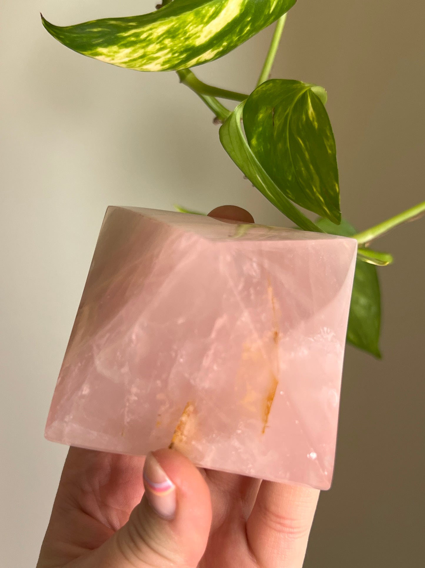 Rose Quartz Pyramid