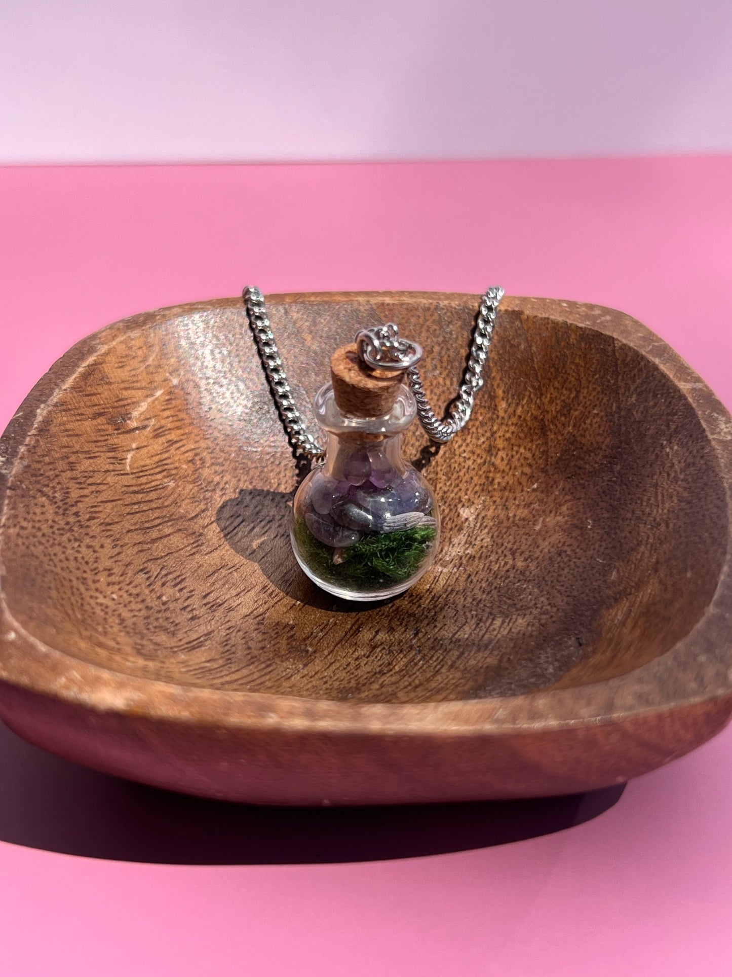 Stress Relief & Calming 🪻 Spell Jar Necklace