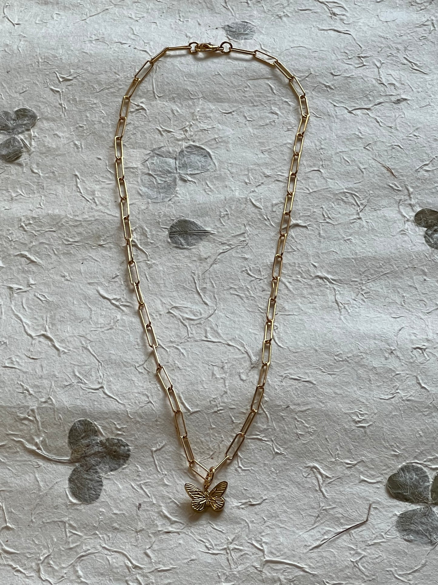 Butterfly Dainty Gold Necklace