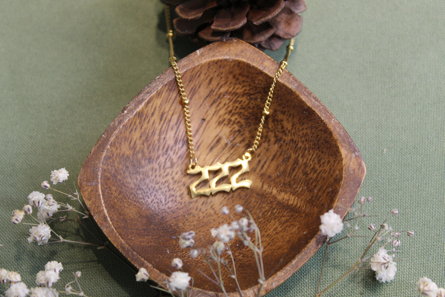 Angel Number Dainty Gold Necklace