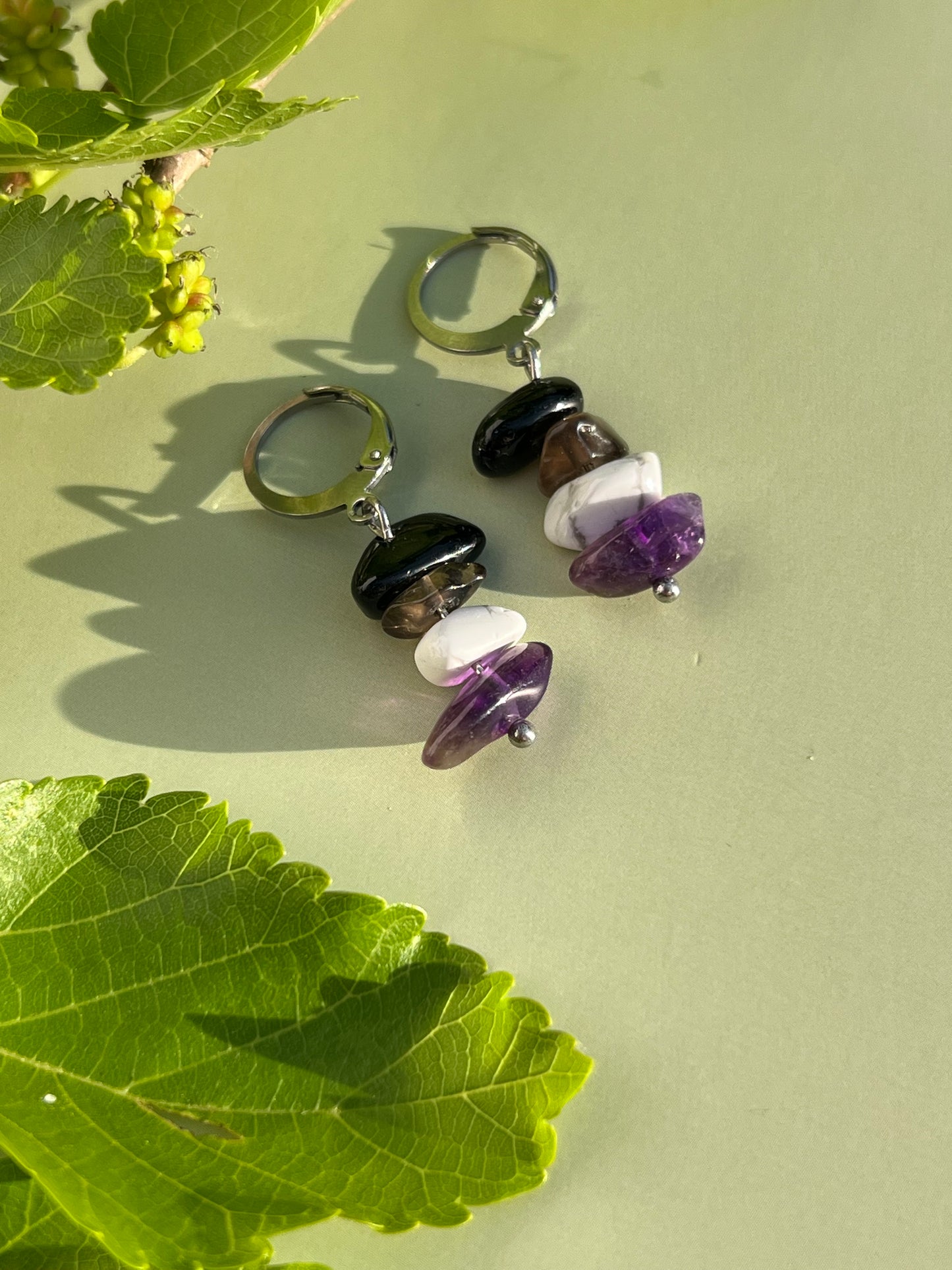 Asexual Pride Flag Huggie  Earrings