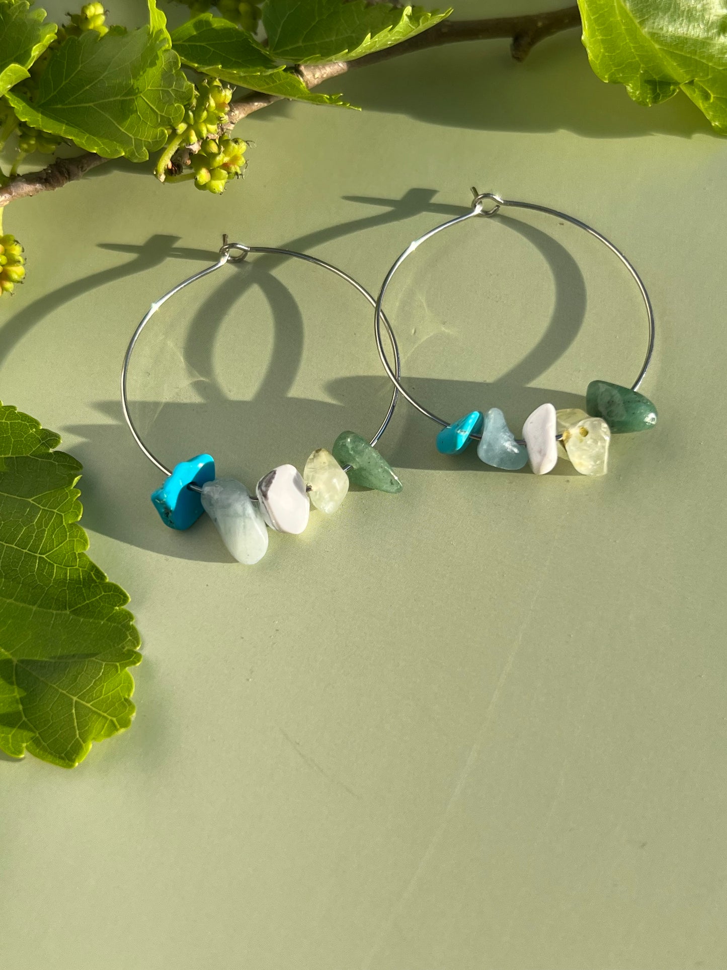 Gay/Achillean Pride Flag Hoop Earrings