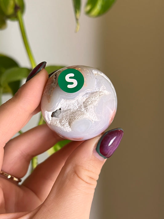 Cotton Candy Agate Sphere - S