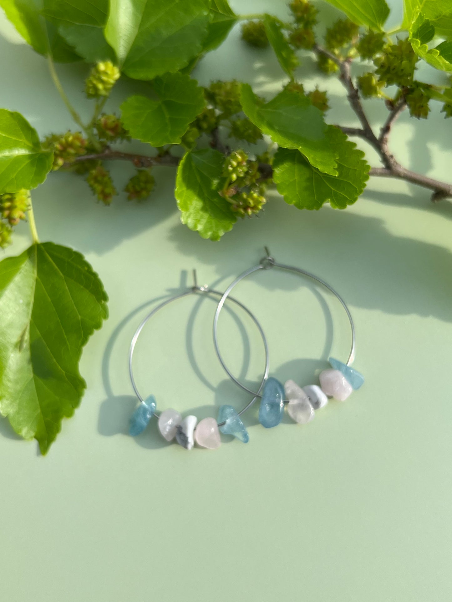 Trans Pride Flag Hoop Earrings