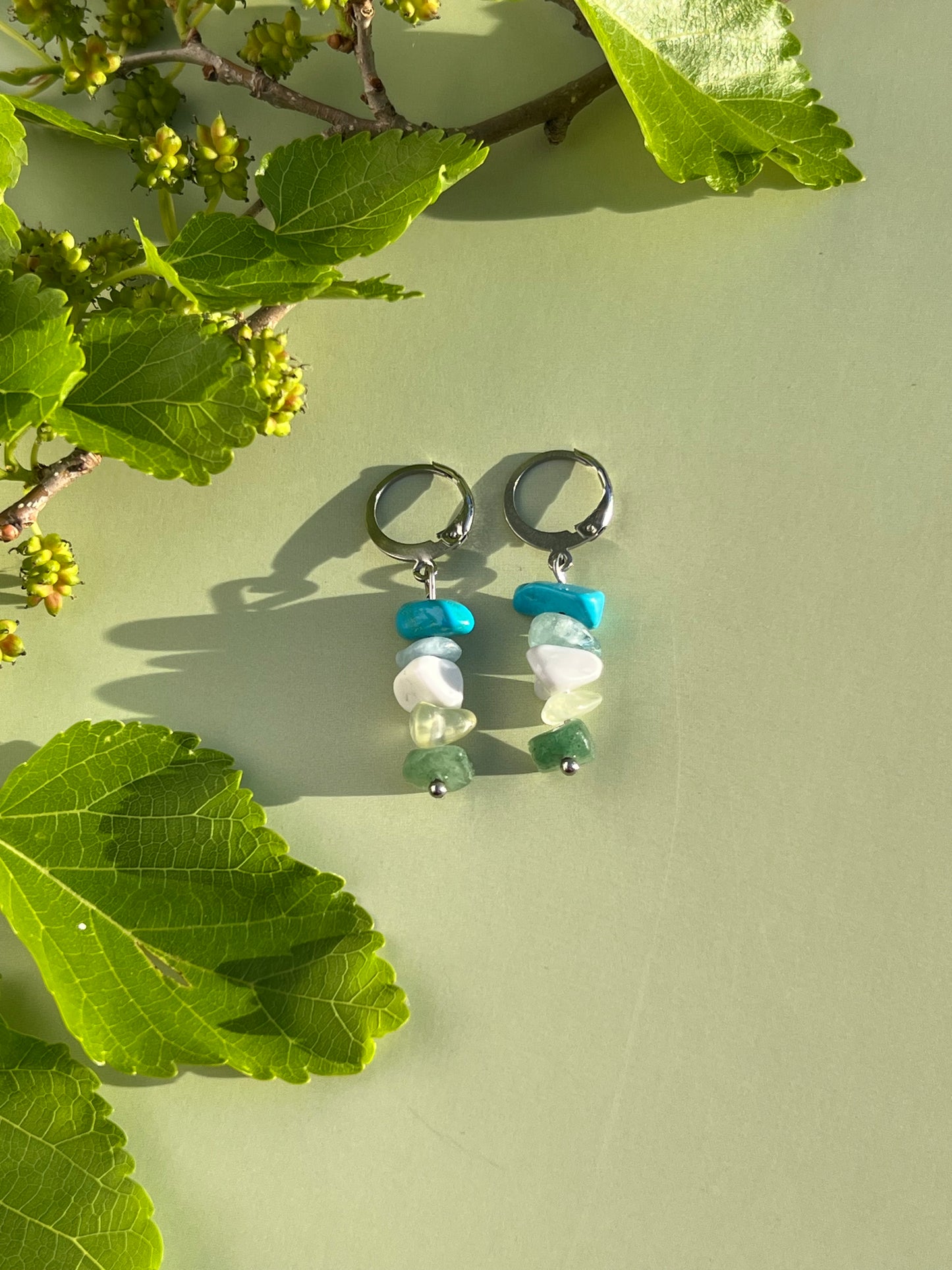 Gay/Achillean Pride Flag Huggie Earrings