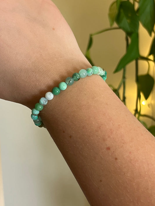6mm Chrysoprase Bracelet
