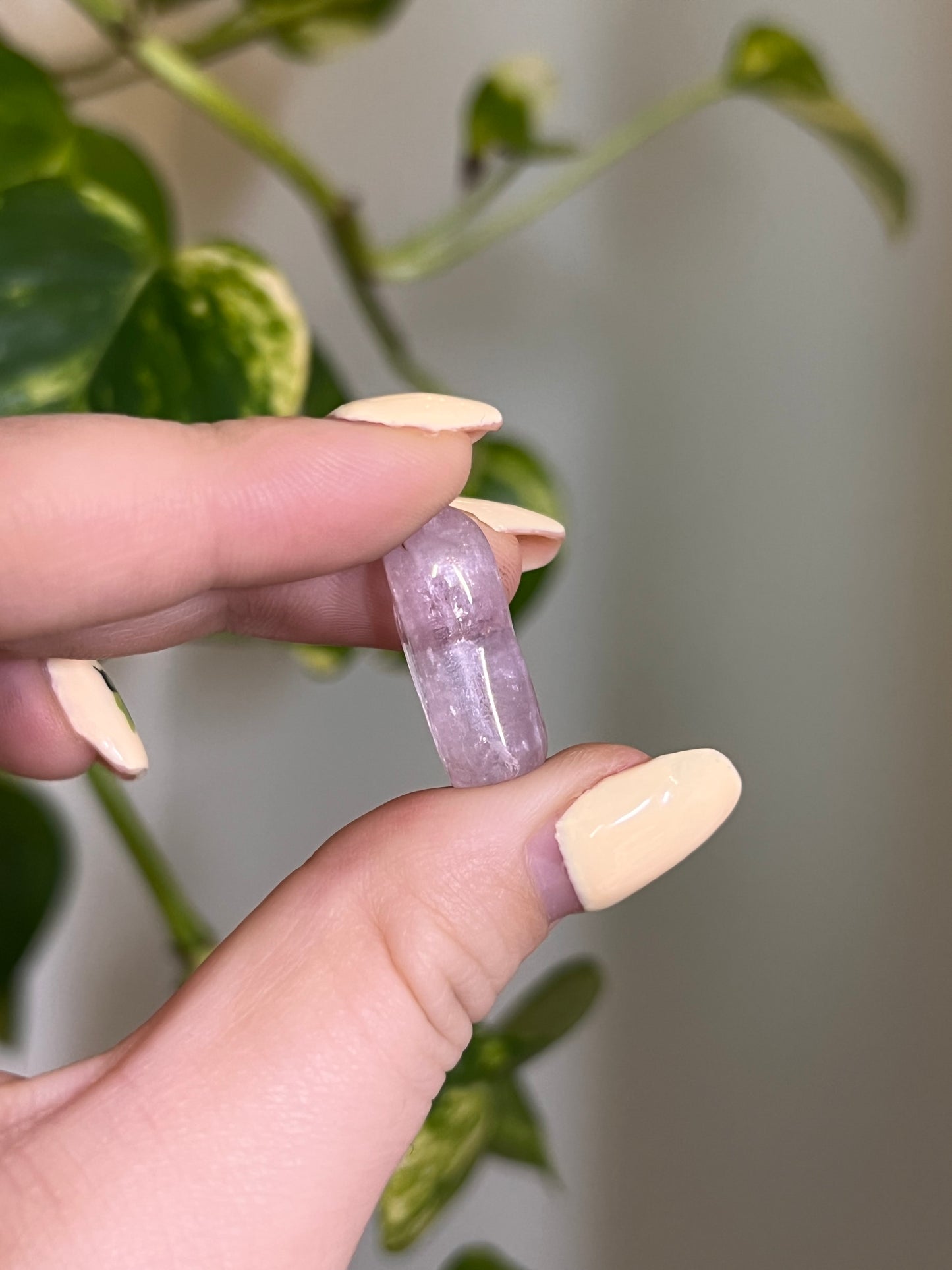 Flashy UV Reactive Pastel Gem Kunzite Tumbled