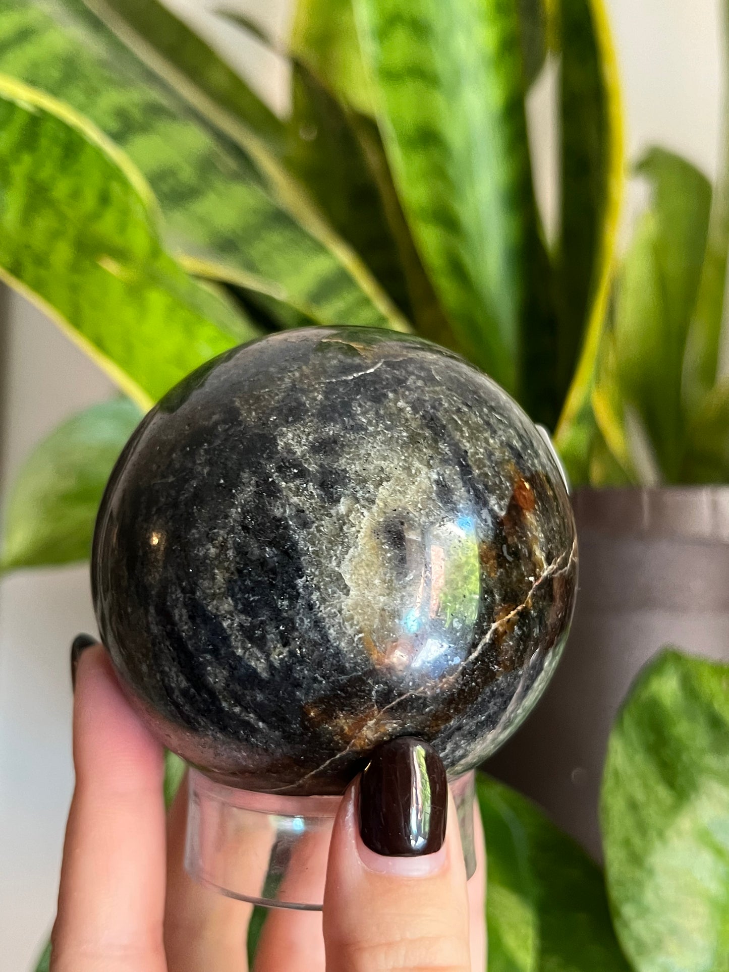 Iolite and Water Sapphire Sphere E