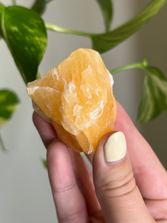Orange Calcite Small Raw Chunk