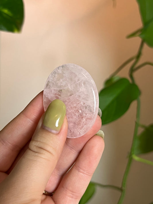 Rose Quartz Worry Stone