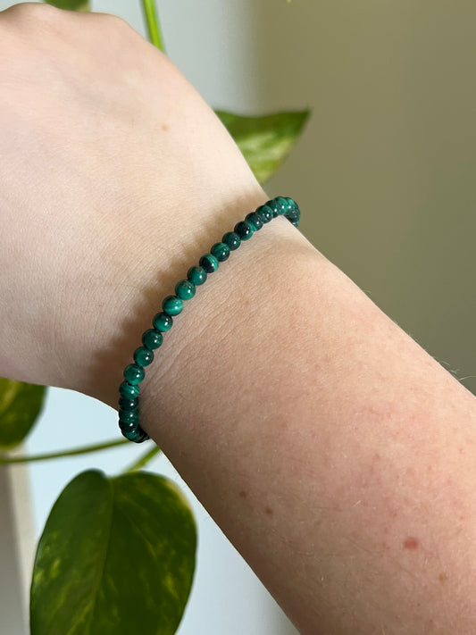 4mm Malachite Bracelet