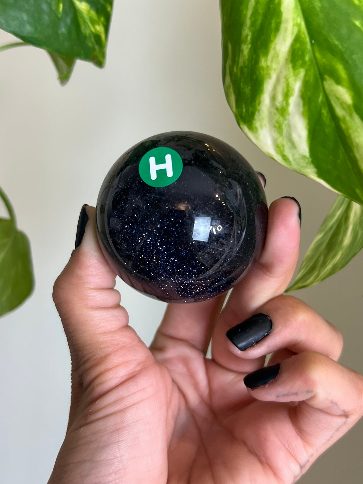 Blue Sandstone Sphere - H
