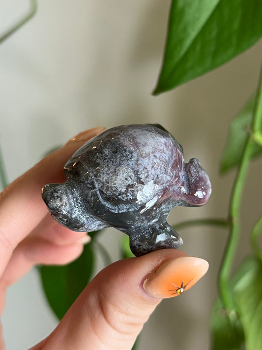 Moss Agate Sea Turtle