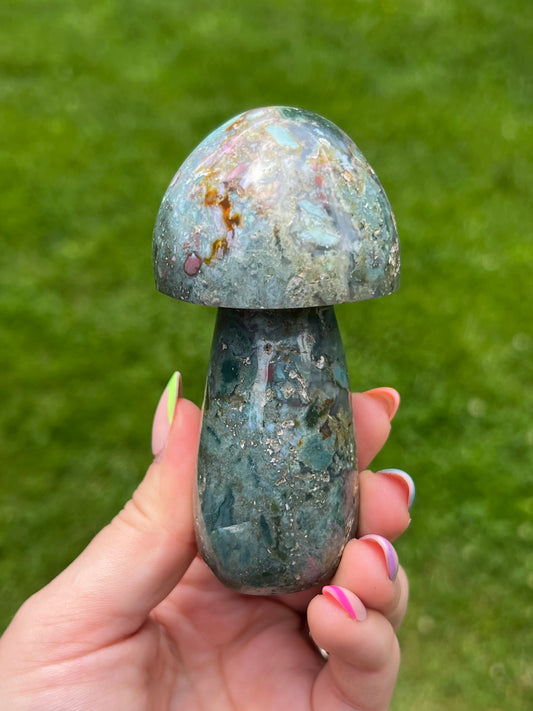 Ocean Jasper Large Mushroom