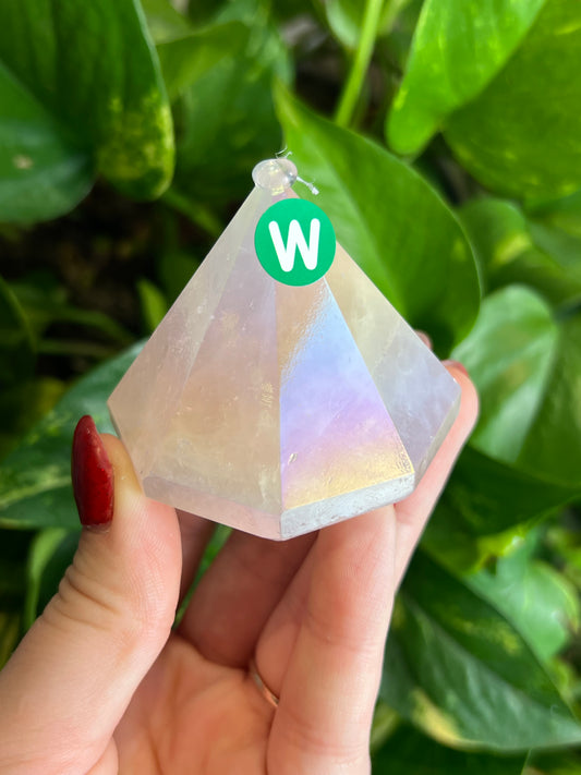 Rose Aura Quartz Cupcake - W