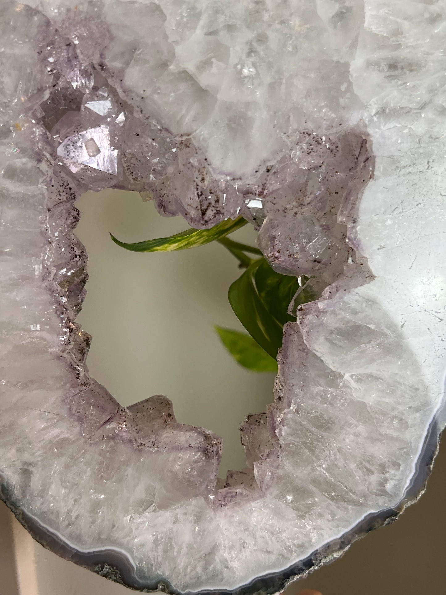 Amethyst and Moss Agate Portal Statement🌿🧚🏼‍♀️