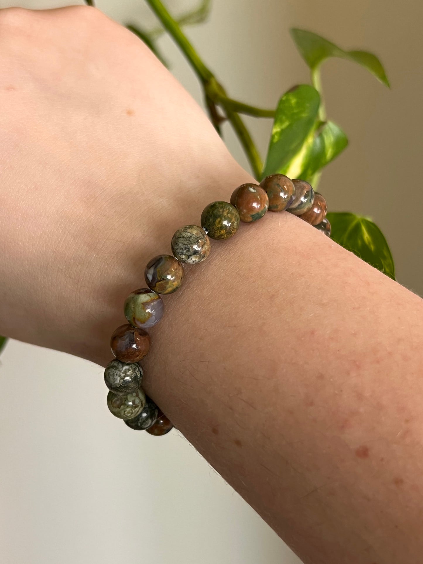8mm Rainforest Jasper Bracelet