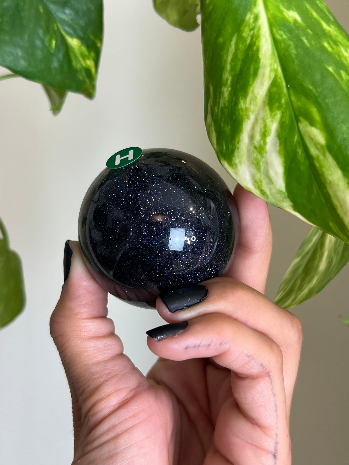 Blue Sandstone Sphere - H