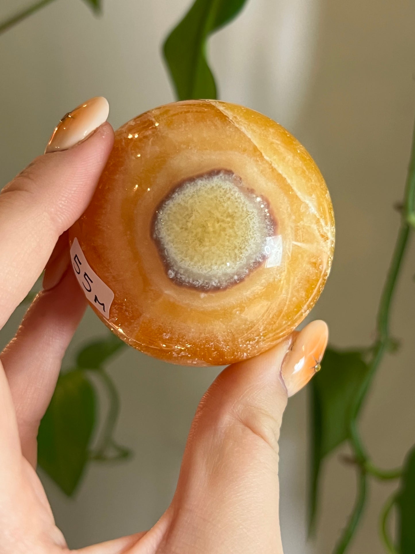 Orange Calcite Sphere M