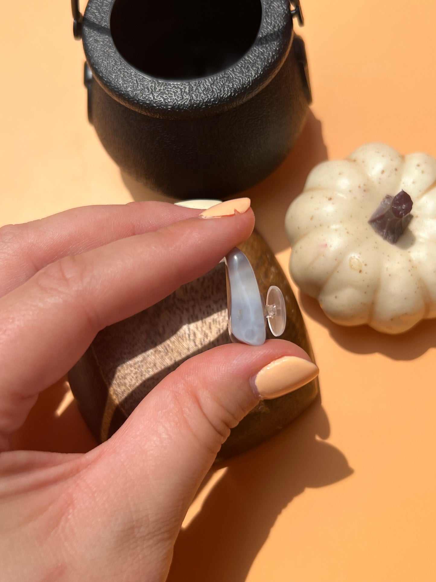 Botswana Agate Croc Charm 🤎
