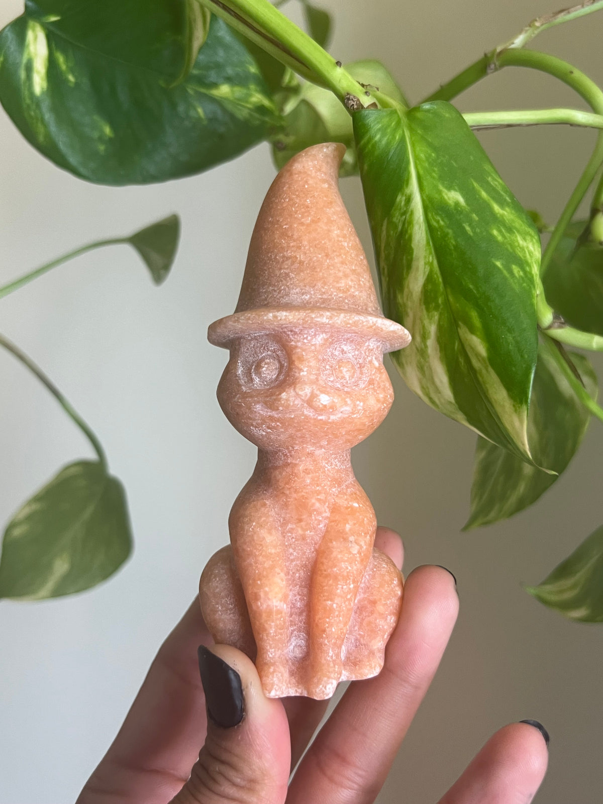 Orange Calcite Witchy Cat