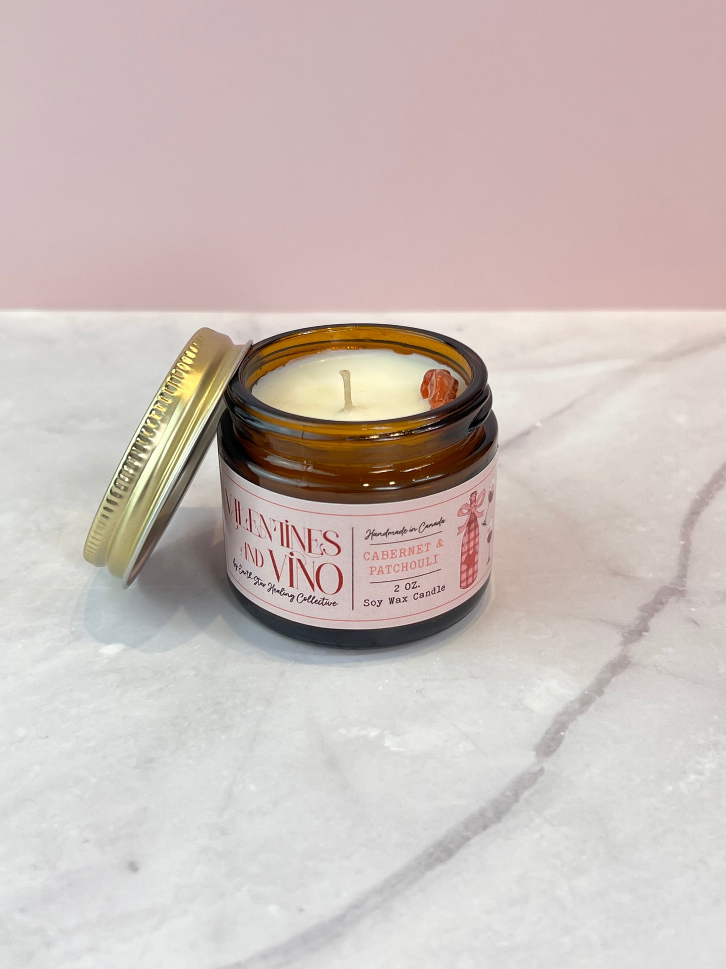 Valentines & Vino Mini Candle | Cabernet and Patchouli 🍷