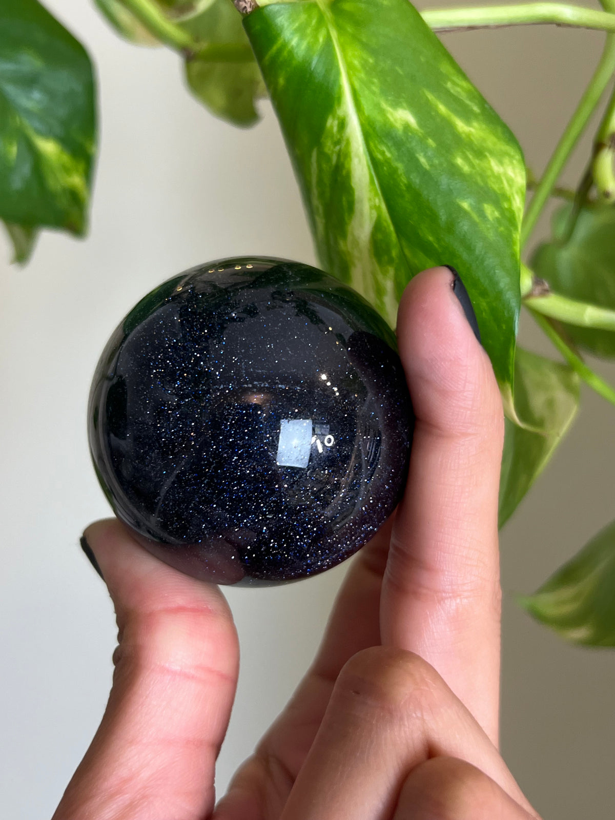 Blue Sandstone Sphere - H
