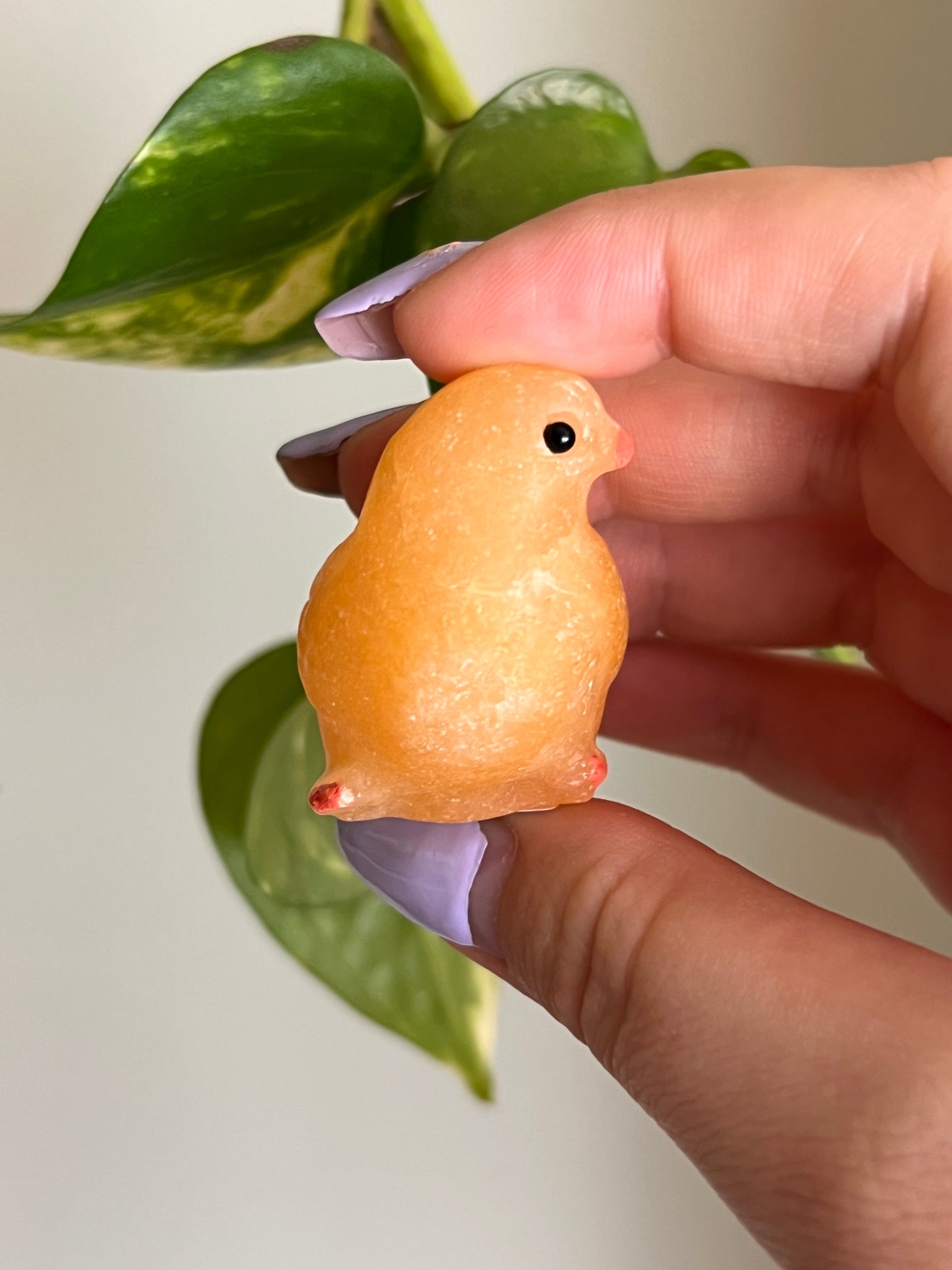 Orange Calcite Chick