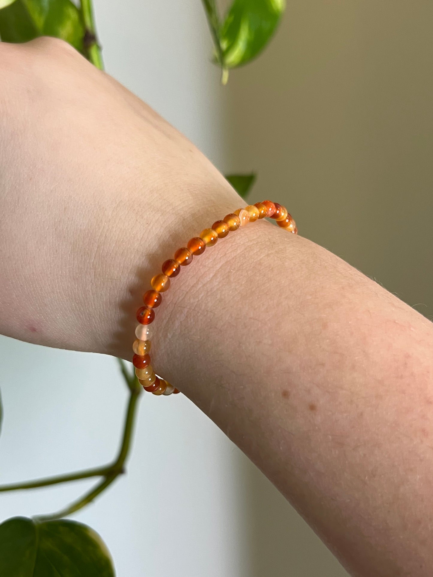 4mm Carnelian Bracelet