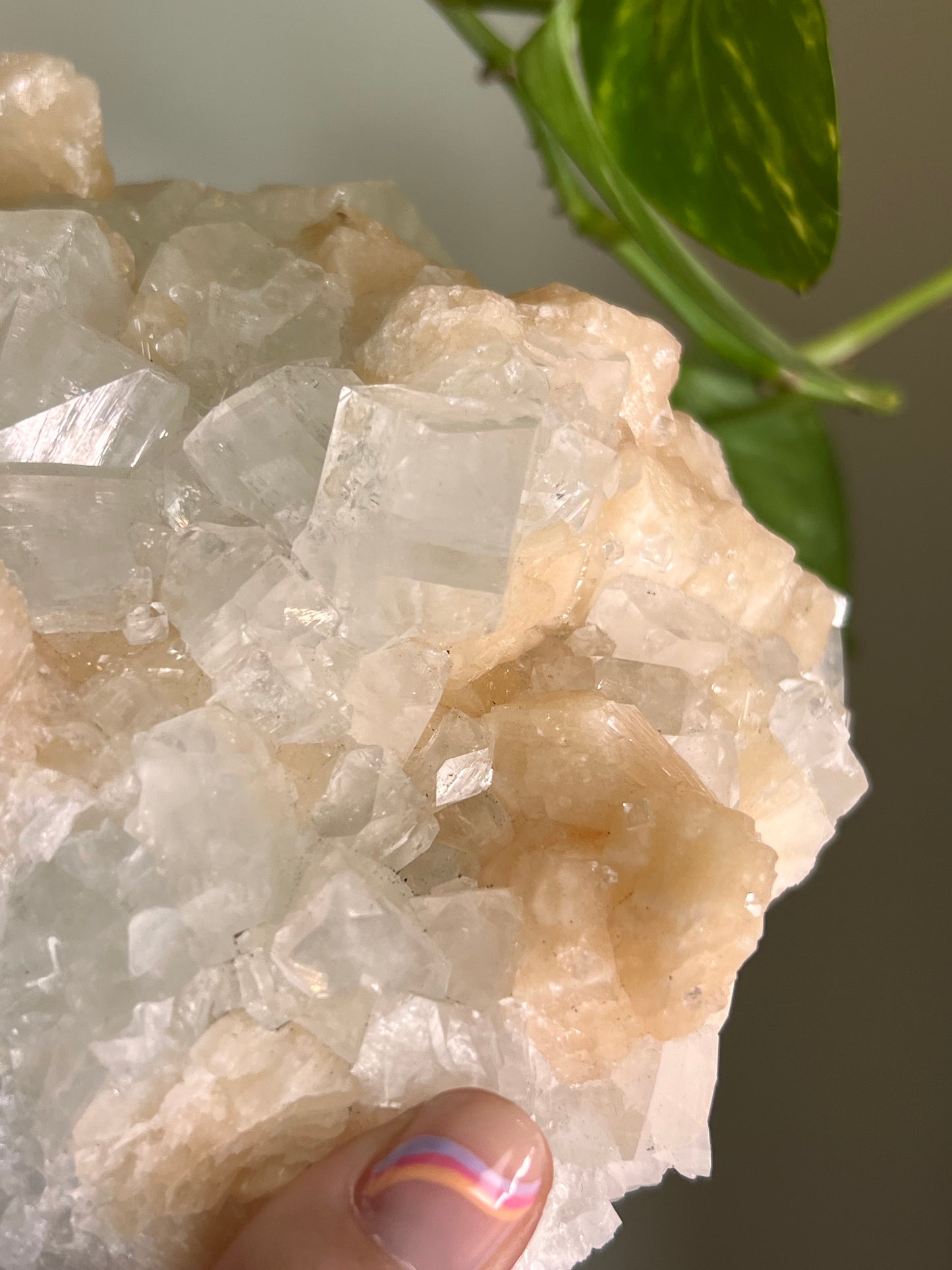 Apophyllite and Stilbite Large Cluster
