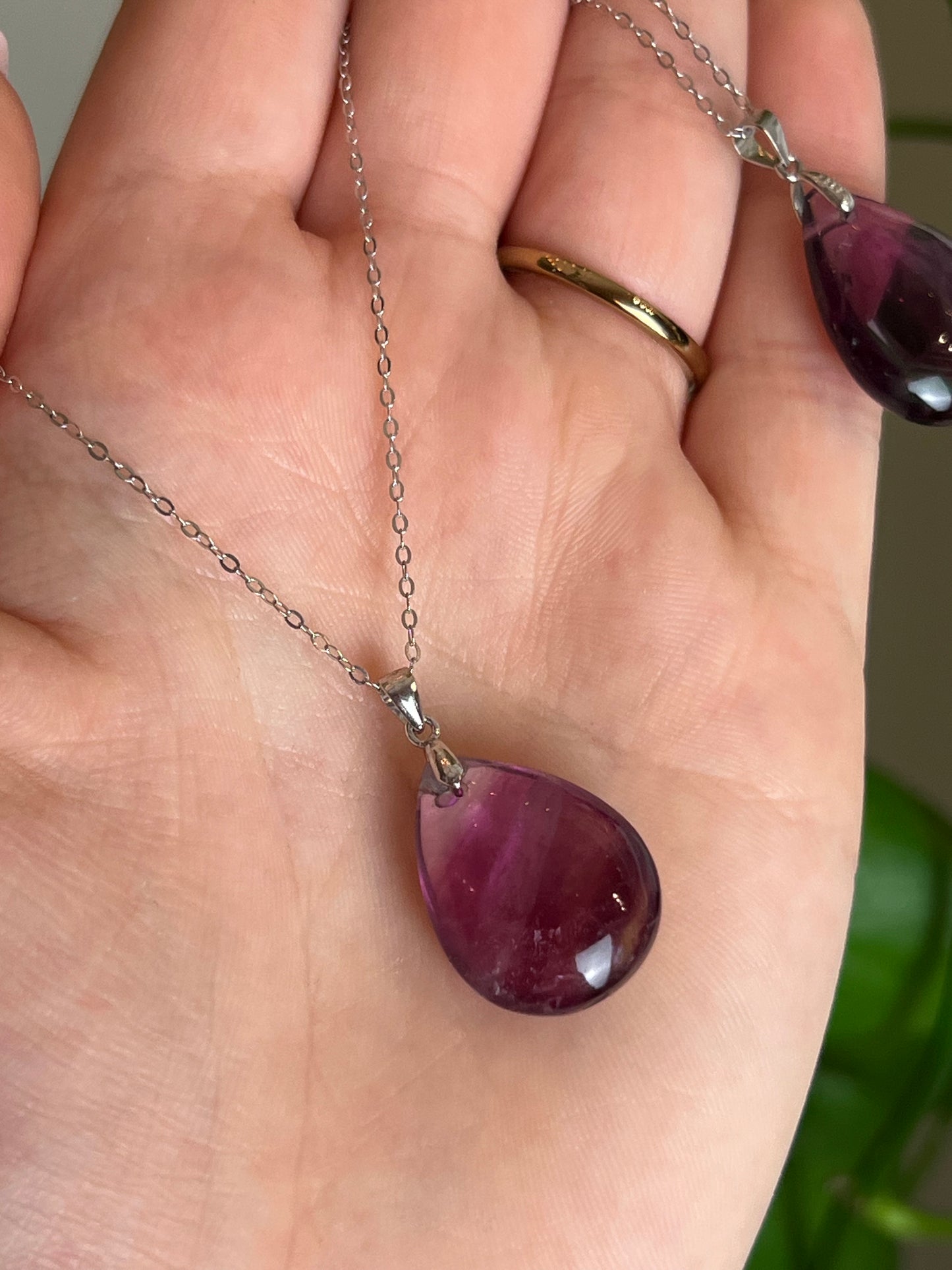 Fluorite Sterling Silver Necklace