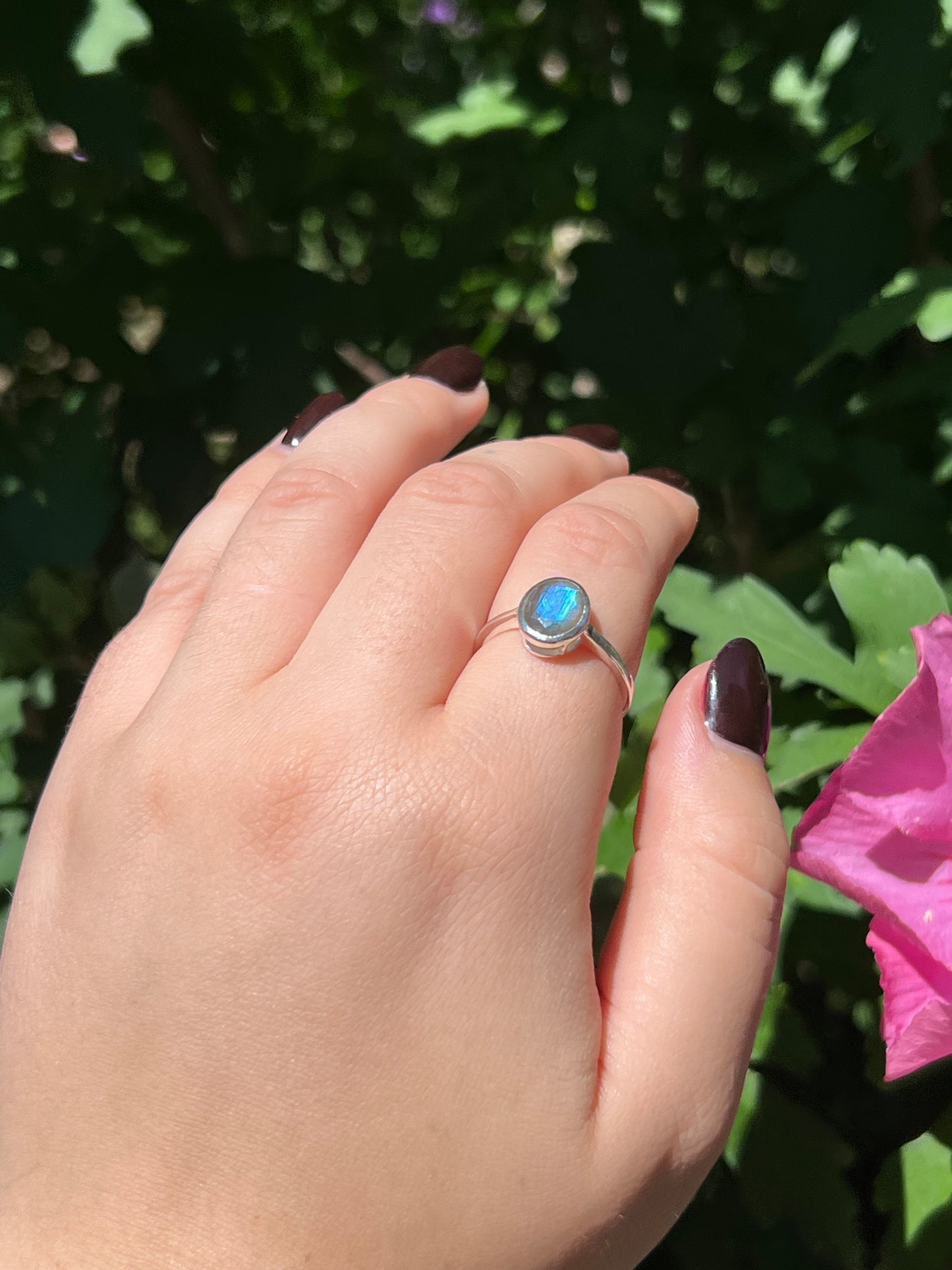 Labradorite Sterling Silver Ring | Size 8