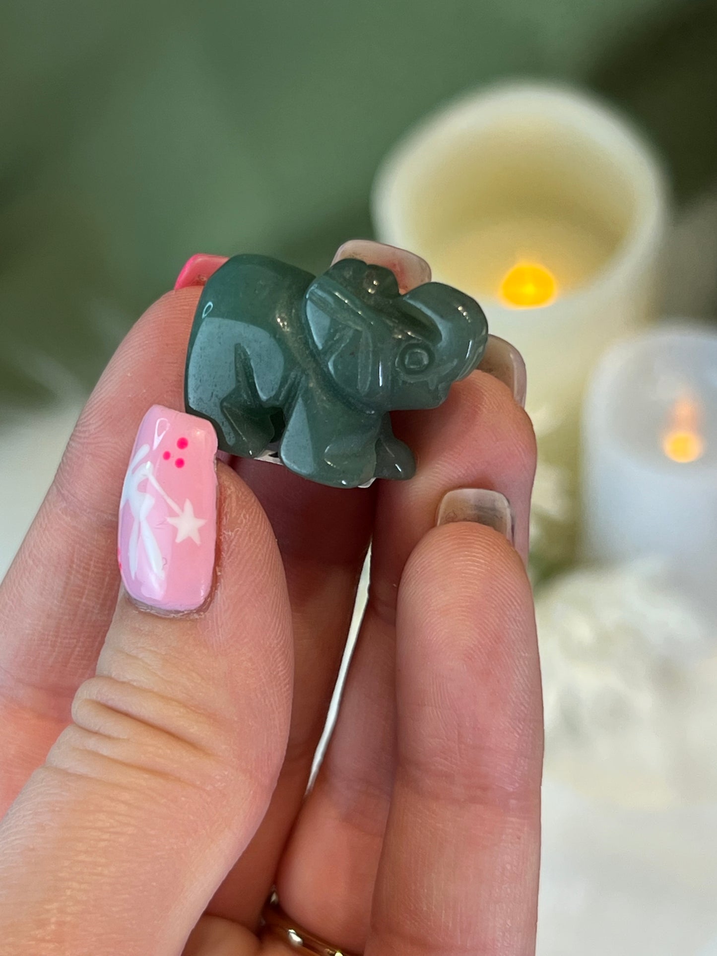 Green Aventurine Small Elephant