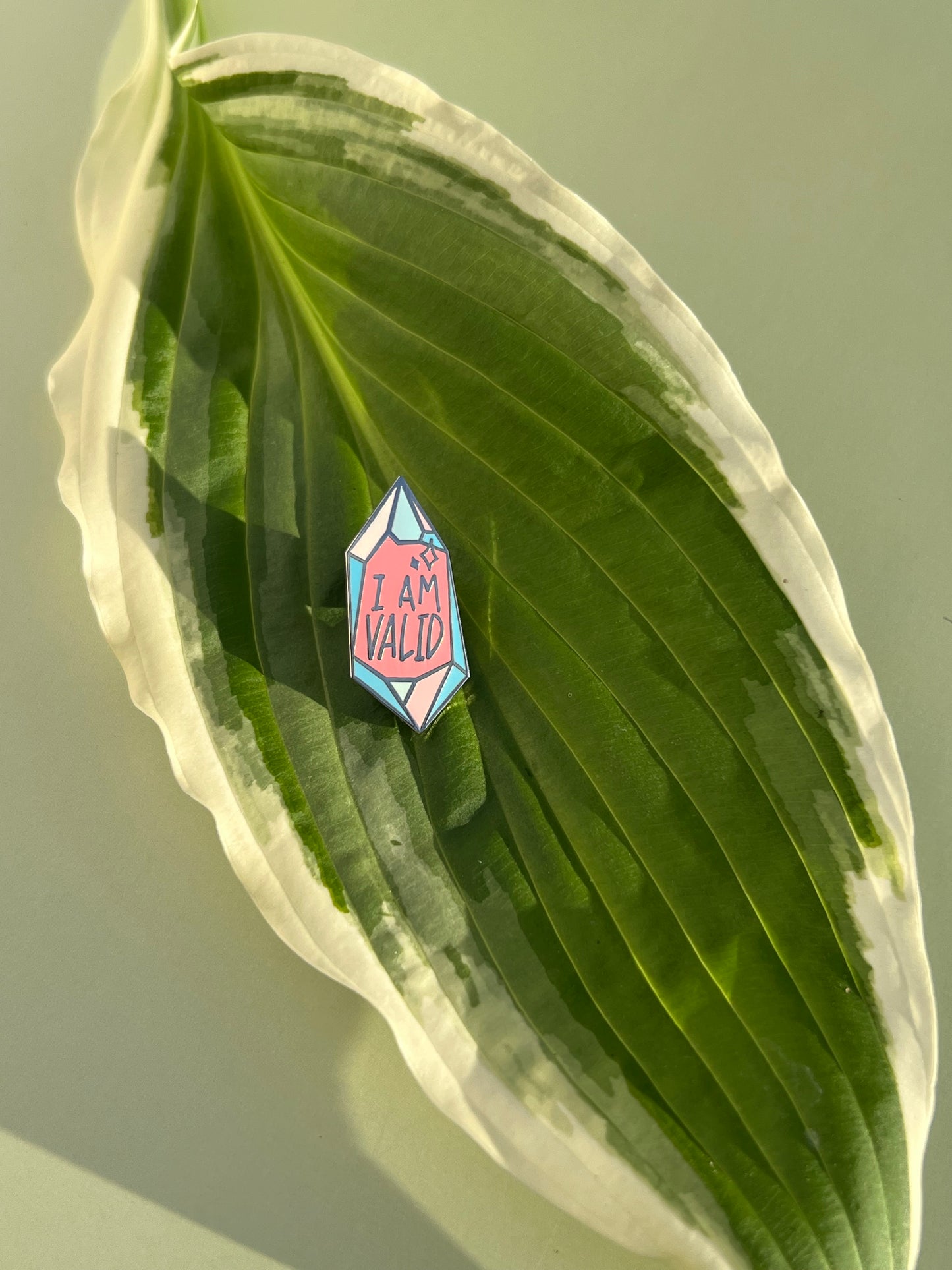 I Am Valid Crystal Pin