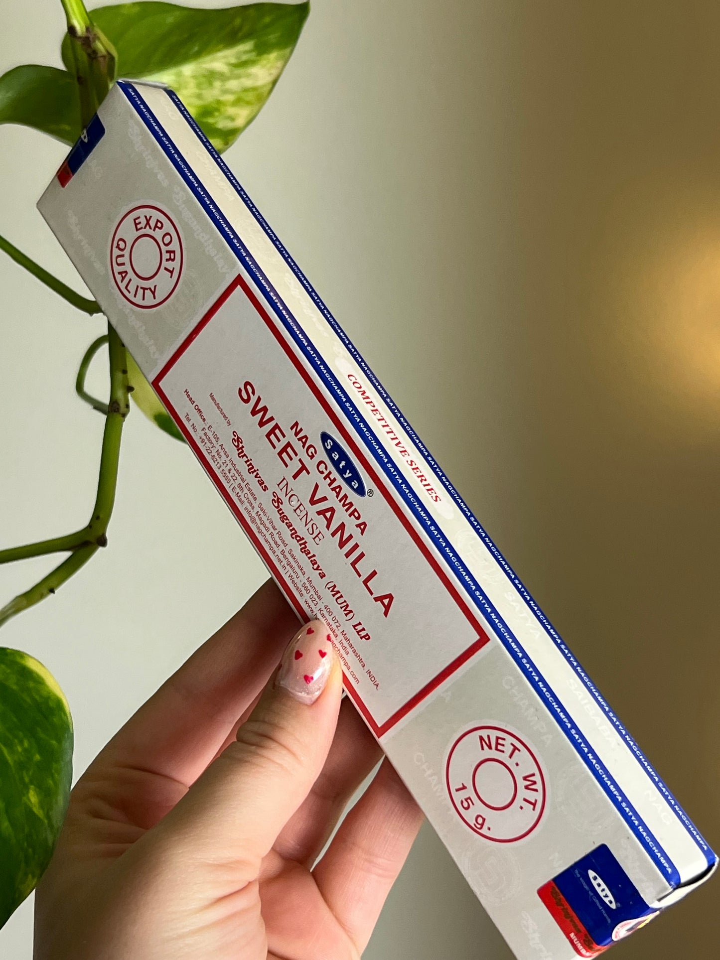 Sweet Vanilla Satya Incense