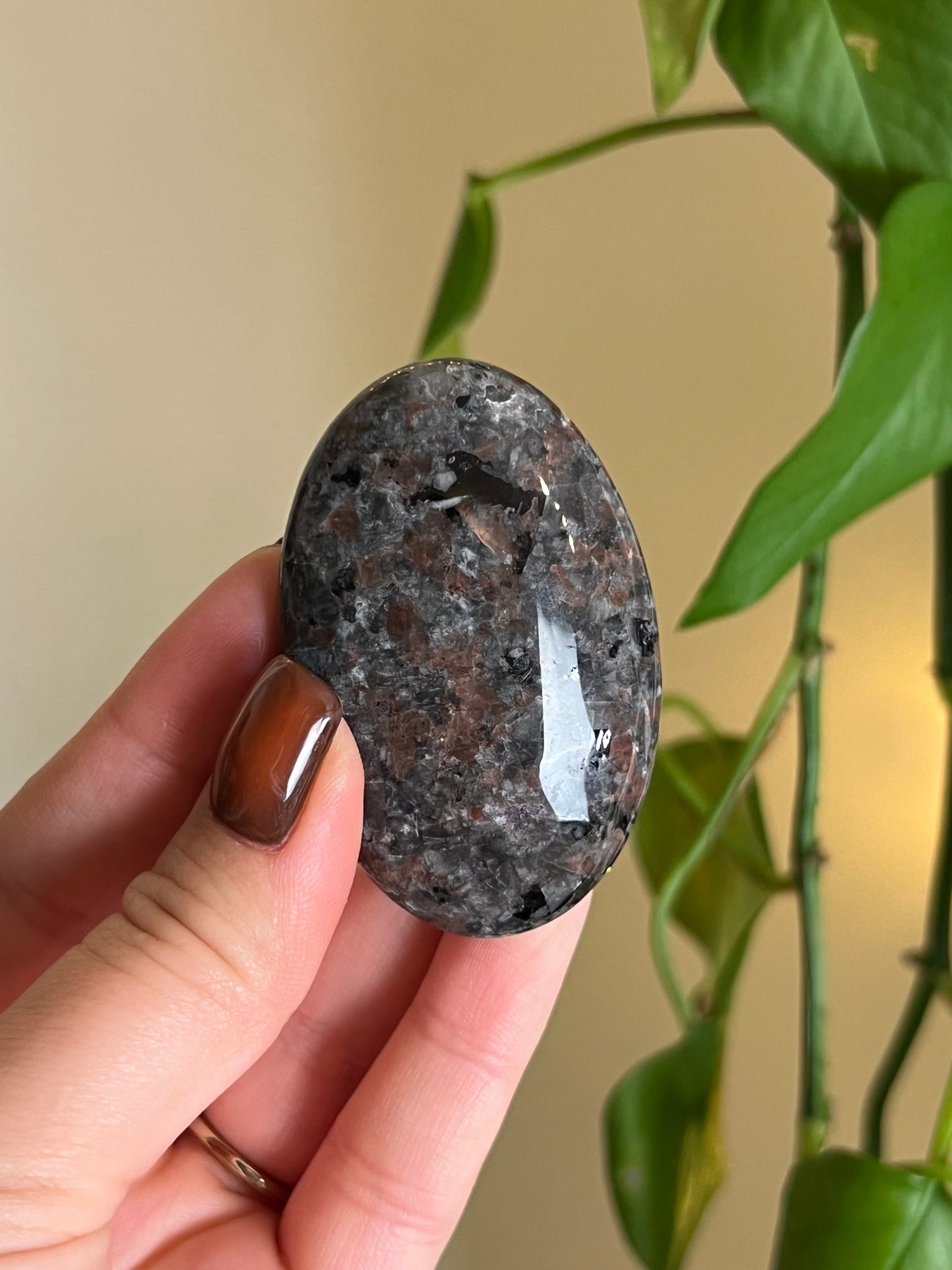 Yooperlite UV Reactive Small Palm Stone