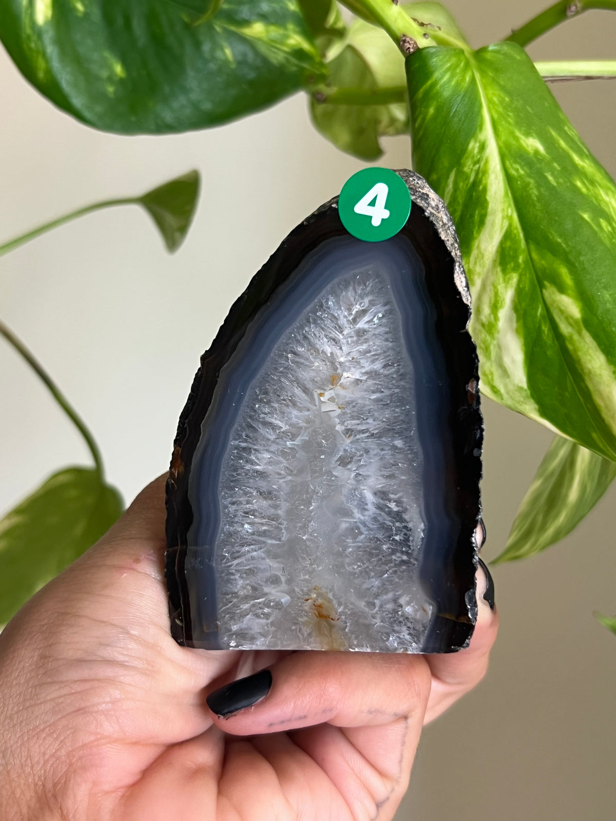 Blue + Black Agate Freeform - 4